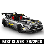 Mould King 13126 APP RC AMGED GT R 1:8 Super Sport Car C63 Technicial Accessories Building Blocks Bricks Toys For Kids Gifts