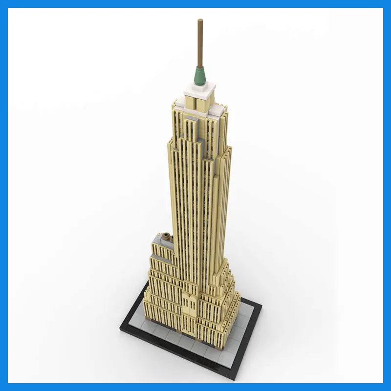 MOC Build Blocks Cities Service Building Skyscraper Modular Architectural Model DIY Bricks Urban Landscape Assemble Toys