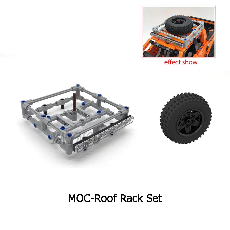 Blocchi da Costruzione Modello Rimorchio Pickup Inclinato Tecnico F-150 Raptor DIY 42126 Set di Mattoncini MOD per Montaggio Regali Giocattolo per Bambini