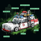 Creative Ghostbusters ECTO-1 Vehicle Technical Building Blocks Racing Car Model Car Assembly Bricks Toys for Kids Adult gifts