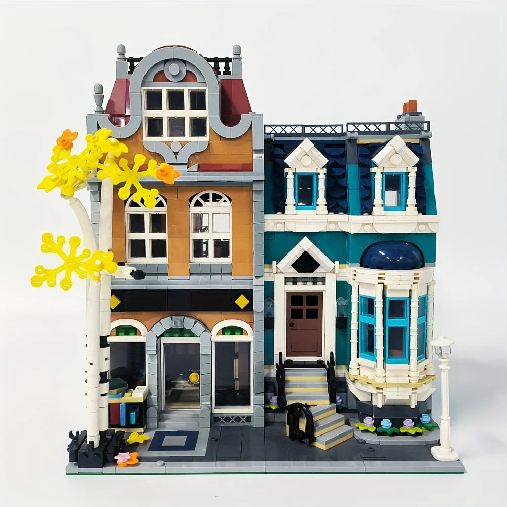 Creatoring Expert Brick Bank Detective's Assembly Square Model MOC Street View  Building Blocks Toys 10255 10251 10211 10185 - CADA BRICKS®