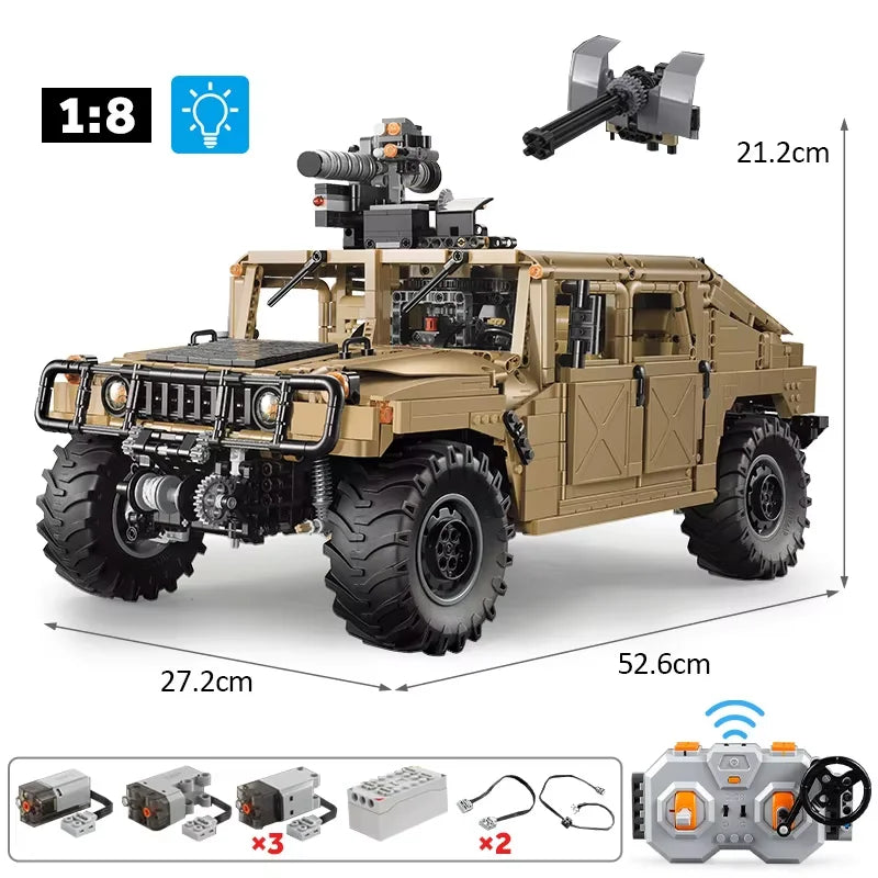 Cada 3935Pcs technical Armored SUV  Car Buggy Trucks Pickup Bricks City Off-road Remote Control Car Building Blocks Toy Gifts - CADA BRICKS®
