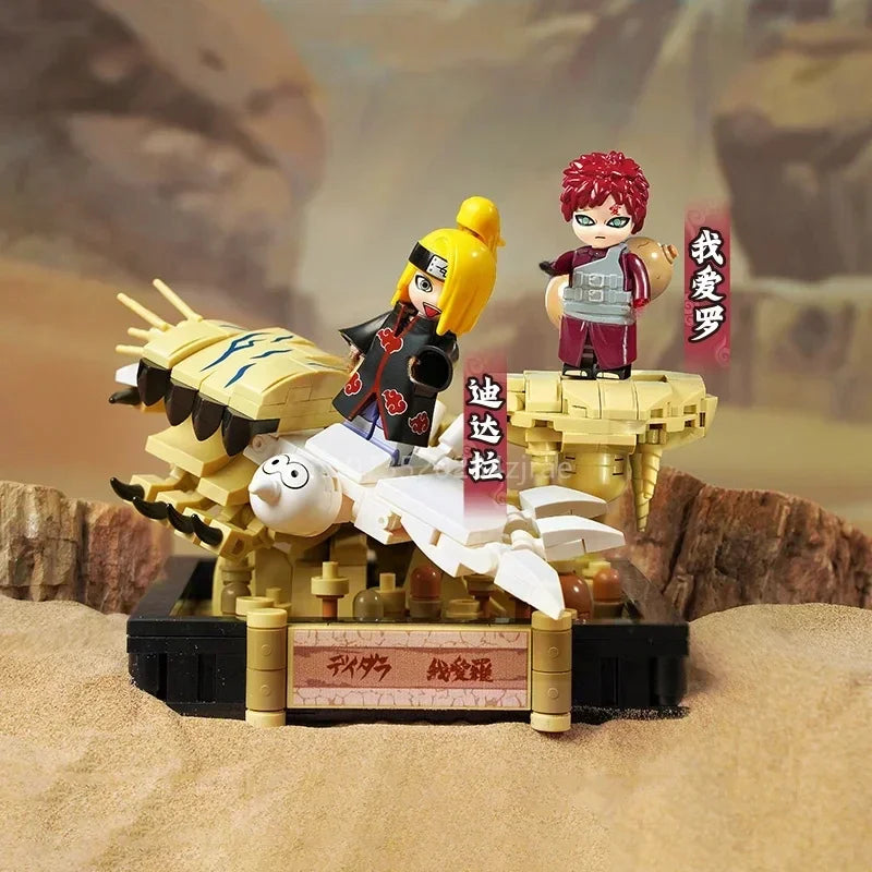 Keeppley NARUTO Building Blocks Anime Classic Scenes Uchiha Sasuke Gaara Tsunade Haruno Sakura Assembly Toy Model Ornament Gift - CADA BRICKS®
