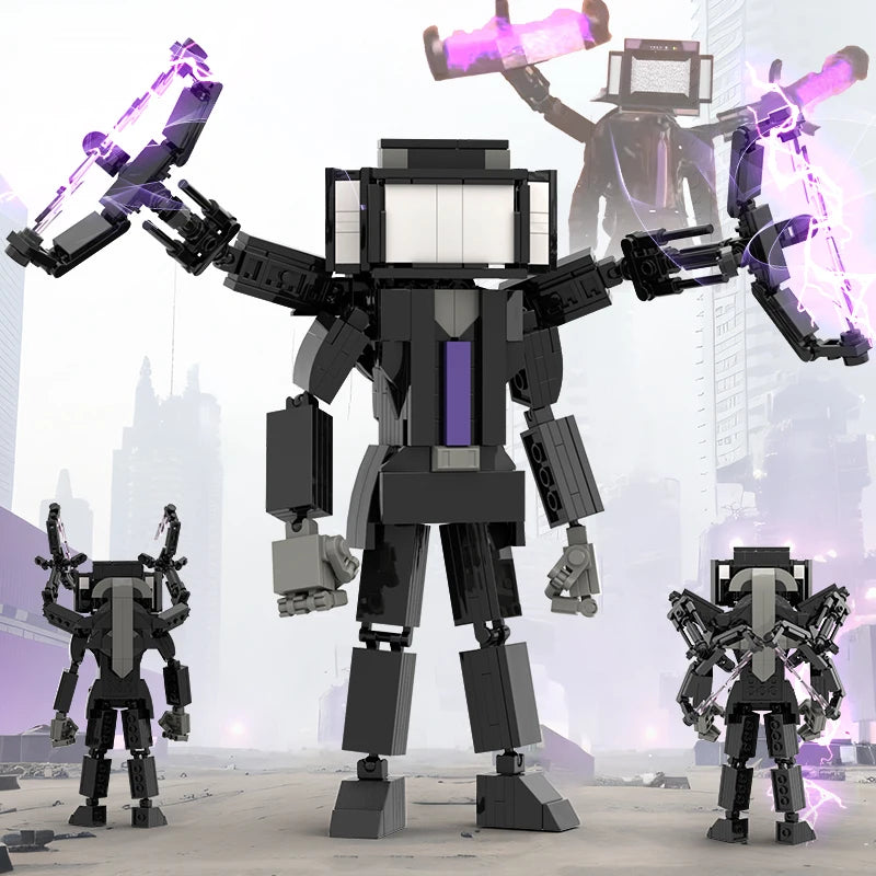 Christmas toys Skibidi Toilet The Audio Man and TV Titan Man Speakerman Moc Building Blocks For Toys DIY Bricks Toy Set - CADA BRICKS®