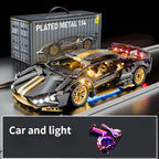 Technical Racing Sport Car Model Building Blocks technic adults 1:14 DIY Supercar Brick Puzzle Toys Kid Adult Gift（1280+granule）