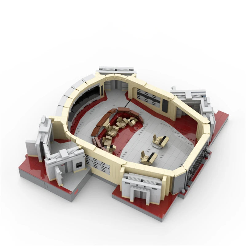 MOC-169227 Classic Space Station USS Enterprise D Main Bridge Building Model Building Block Assembly Brick Toy Children's