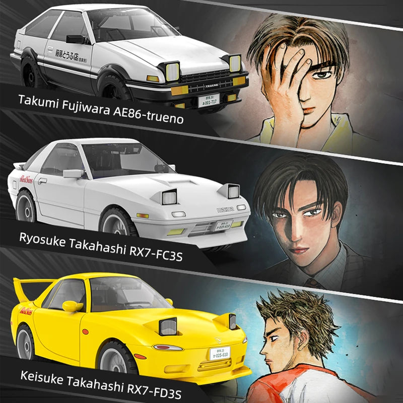 Cada Anime Initial D Champion Vehicle Building Blocks Compatible City Street View Japanese Parking Lot Bricks Toys Boys Gifts - CADA BRICKS®