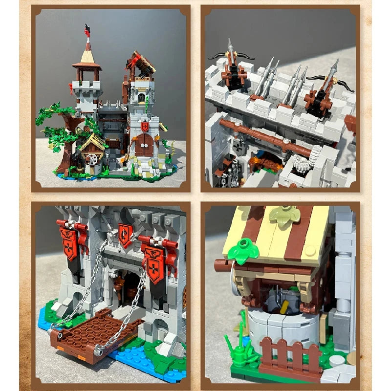 Holy Spirit Knight’s Fortress building blocks Architecture MOC Medieval Castle Model Bricks puzzle toys for adult holiday gift