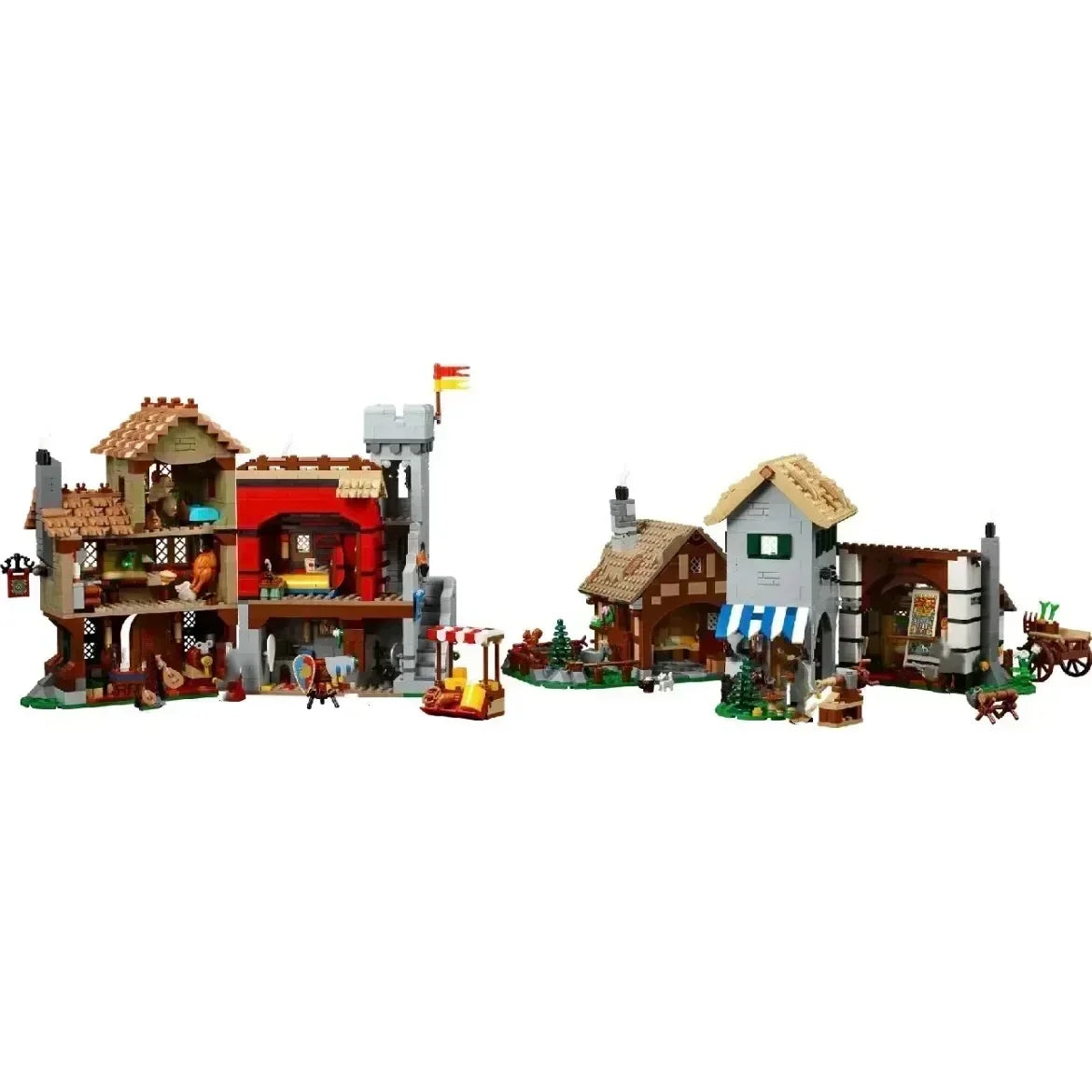 Medieval Town Square Building Blocks 3304PCS Compatible 10332 Bricks Architecture Creative Kids Adults Toys Birthday Gift