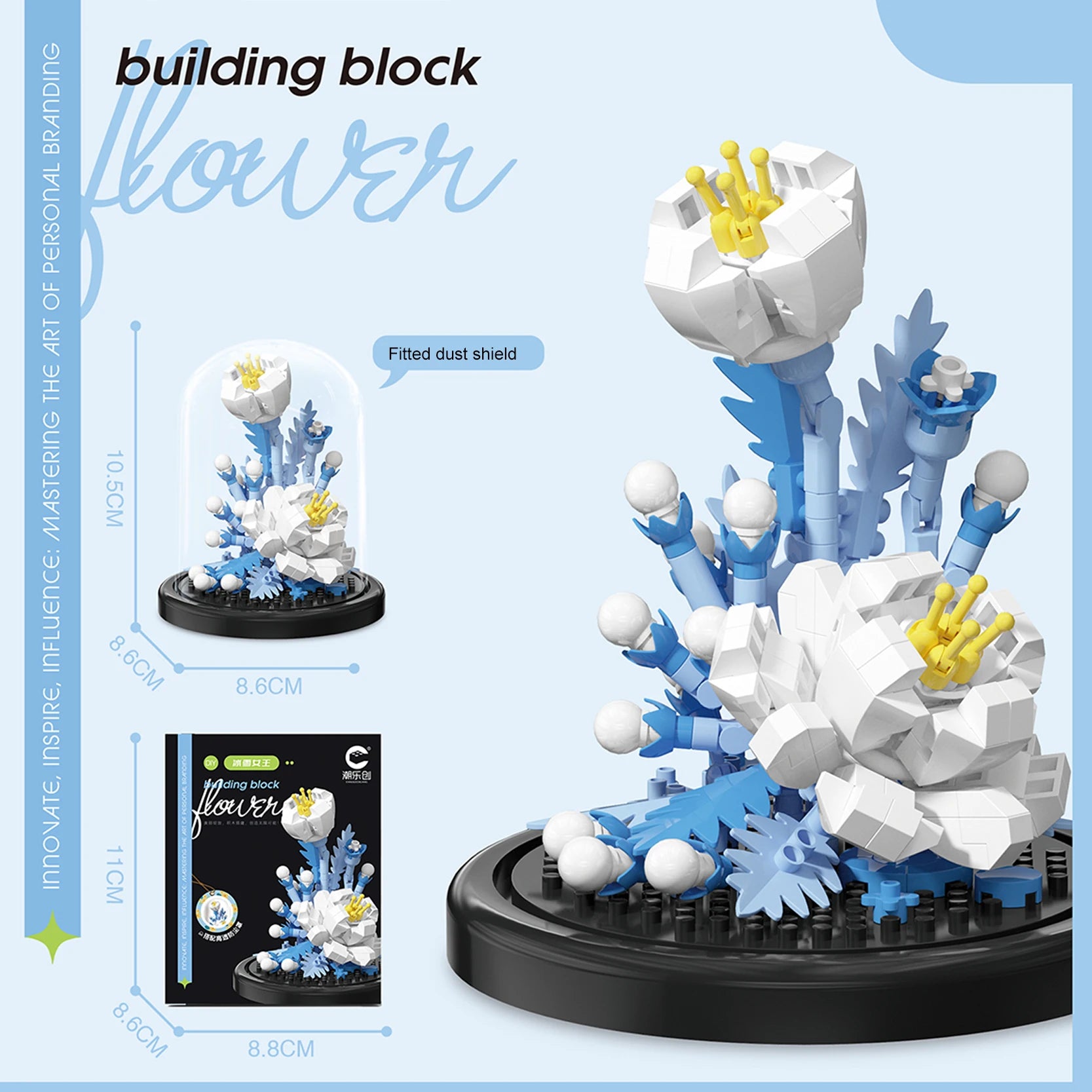 Diy Micro Flower Building Blocks Mini Bricks Particles Eternal Life Flowers Home Decoration Assembling Puzzle Toy Christmas Gift - CADA BRICKS®