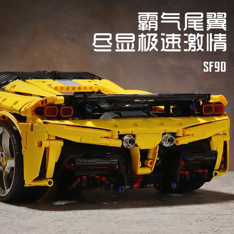 IN STOCK MOC 1:8 Technical RC Sports Car SF90 Building Blocks Model Bricks Assembling Toys for Children Birthday Gift Set - CADA BRICKS®