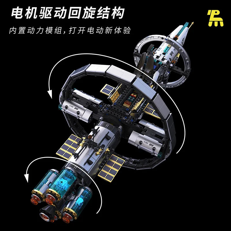 New T1105 3000pcs MOC Space Exploration Series Building Blocks Assembling Space Station Bricks Model Toys for Boys Birthday Gift