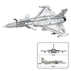 2099PCS Rafale Fighter Model Building Blocks Diy Military Plane Series Assembly Bricks Desktop Ornament Kids Toys Holiday Gifts