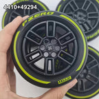 4410 Tenchnial Building Blocks F1 Car Tyre Wheels 15038 49294 Diy Accessories Compatible LEGO CADA 42171 42141 Scale 1:10 Car - CADA BRICKS®