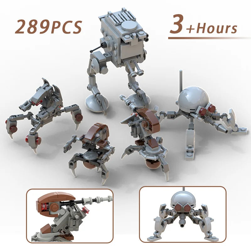 New MOC Movie Space War Platoon Attack Building Blocks Set Destroyer Robot and Imperial Troop Transport Bricks Toys For Children - CADA BRICKS®