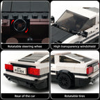 Mould King 27013 AE86 Initial D Car Models Building Sets with Display Case Collectible Model Car Kits Race Car Building Blocks - CADA BRICKS®