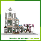MOC Building Blocks Botanical Garden Urban Architecture Landscape Model DIY Bricks Creative Assembly Toys Xmas Gifts 2241PCS
