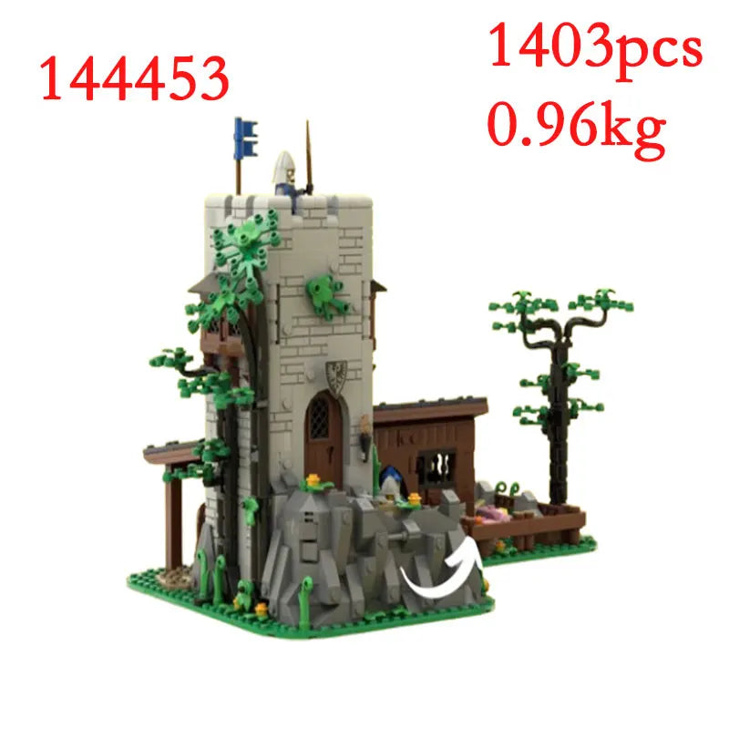 Spot MOC-134494 128617 137009 139581 etc. Medieval building houses Small particle assembly building blocks educational toy model