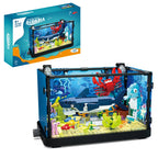 Fish Tank Building Blocks Brick With Led Lights，Aquarium，Toys for Boys Children Gifts home Decoration，Not Compatible with Legoed - CADA BRICKS®