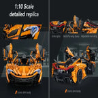 Cada 1:10 MOC Designer Pvdb Smiling Assassin Super Racing Car Model Building Blocks V8 Cylinder Car Speed Vehicle Toys for Kids - CADA BRICKS®