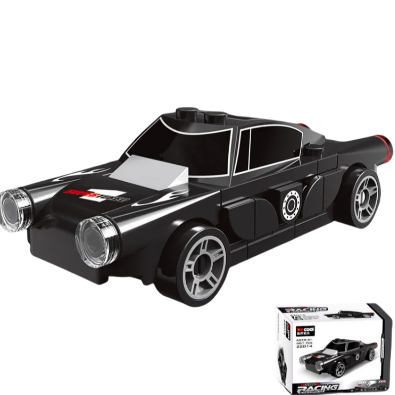 DIY Racing Car Bus Engineering Vehicle Ambulance Pull Back Model Building Blocks Brick Toys Children Boys Compatible With Lego