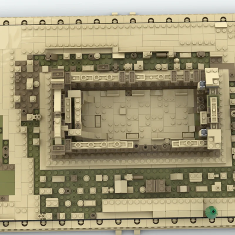 1513pcs MOC Ancient Architecture Series Parthenon Classical Temple Design DIY Model Building Blocks Birthday Toys Gift