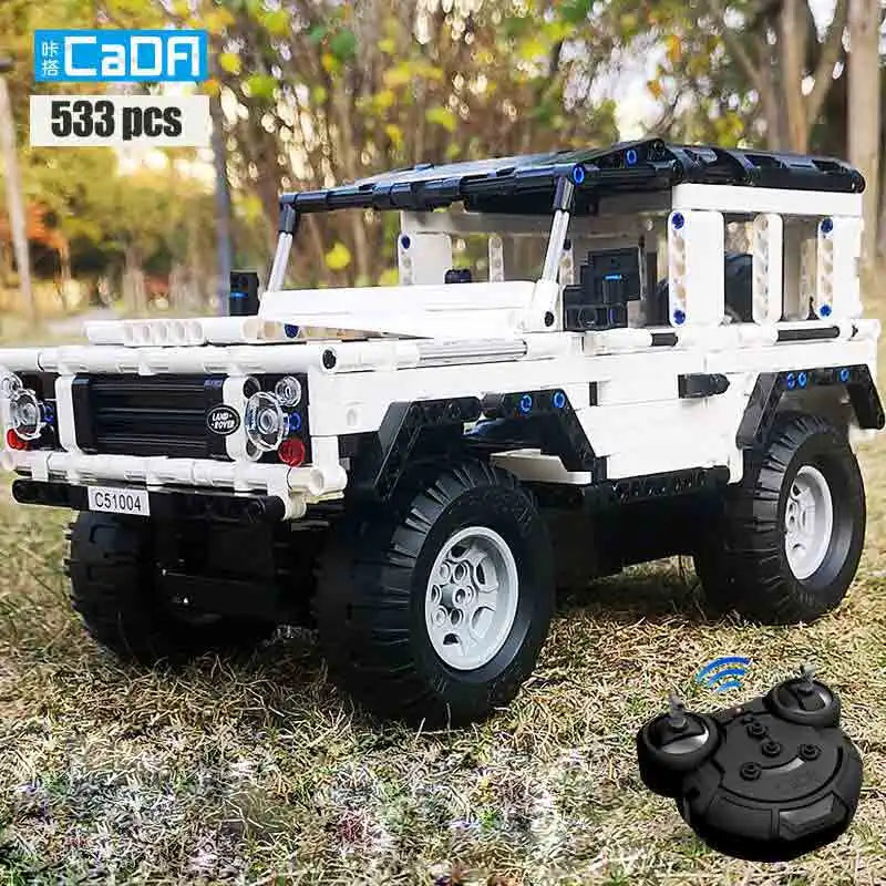 Cada 533Pcs Defender Remote Control Car Building Blocks For RC Car Model SUV City Brick Toys For Children Boys - CADA BRICKS®