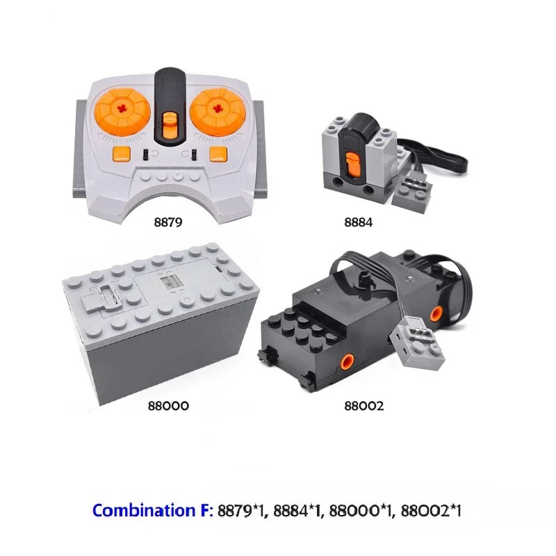 Electronic Model Building Blocks MOC Power Functions Motor Technical Parts IR Speed Remote Control Receiver Battery Box DIY Toys - CADA BRICKS®