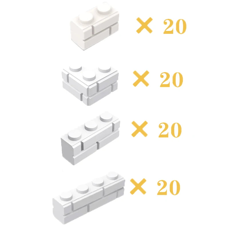 DIY Building Blocks Figures City MOC Thick Wall Bricks Educational Creative Toys for Children Size Compatible with All Brands - CADA BRICKS®