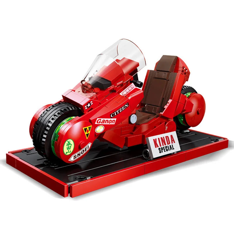 Anime Motorcycle Akiras Building Block Motorbike Model Vehicle Steam Construction Kinda Motor Brick Toy Collection For Gift