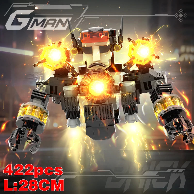 Christmas toys Skibidi Toilet The Audio Man and TV Titan Man Speakerman Moc Building Blocks For Toys DIY Bricks Toy Set - CADA BRICKS®