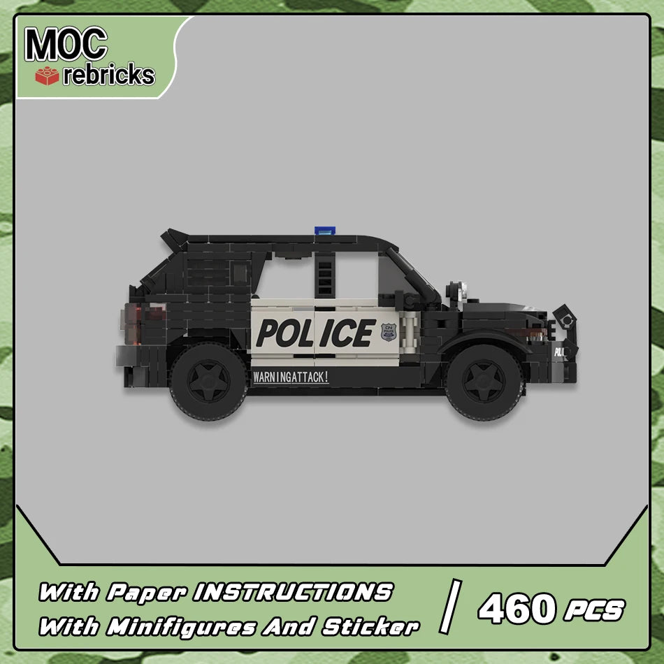 Police Car Explorer MOC Speed Champions City Vehicle Technique Bricks Swat Truck Classic Building Block Model Set DIY Kids Toy
