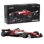 1:24 Alfa Romeo Formuły 1 Samochód wyścigowy F1 Samochód wyścigowy C42 Model samochodu sportowego Klocki Klocki miejskie Samochód wyścigowy Zabawki Prezent dla dziecka