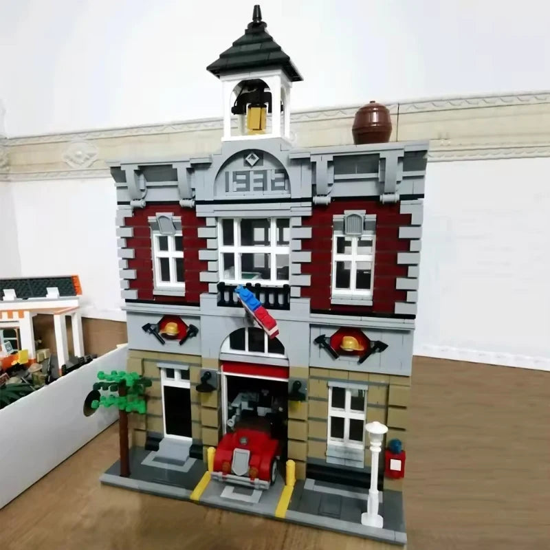 Creatoring Expert Brick Bank Detective's Assembly Square Model MOC Street View  Building Blocks Toys 10255 10251 10211 10185 - CADA BRICKS®