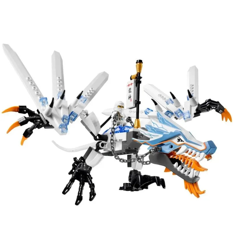In Stock Initial Frost Dragon Model Robot Mech Educational Building Toy for Boys, DIY Holiday Gift and Collectible Item - CADA BRICKS®