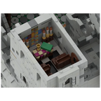 MOC The Highstone Fortress Lion Kingdom Street View Castle Architecture Building Blocks Model Toys Bricks Aldult Children's Gift