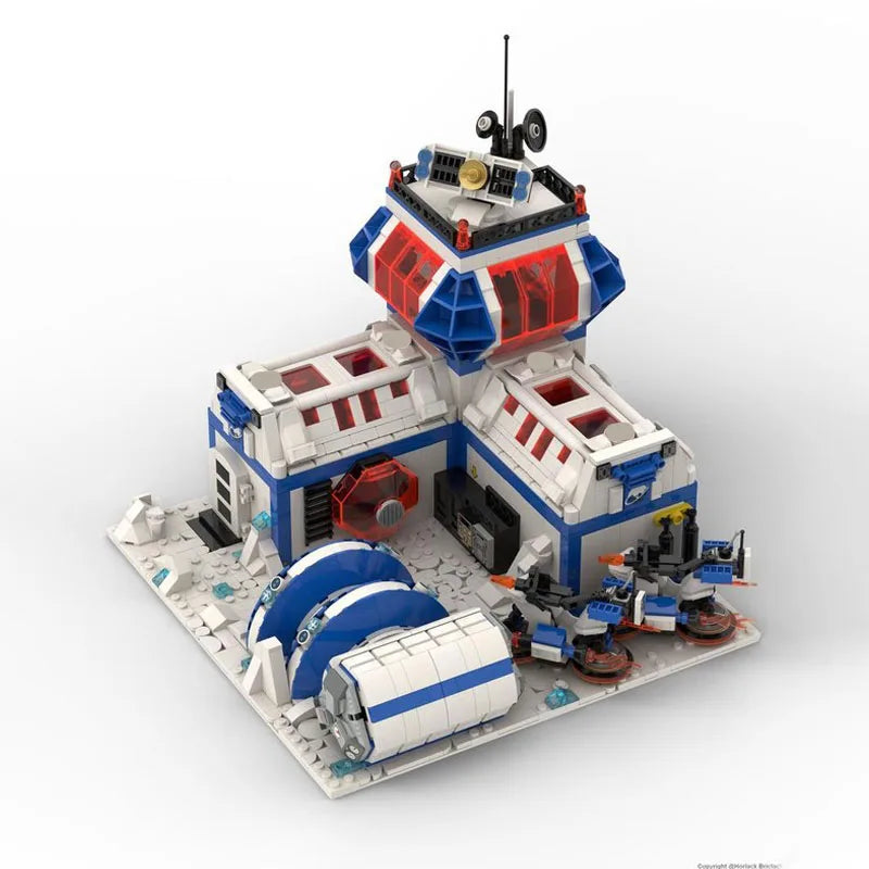 1827PCS Ice Planet Series Sci-Fi Arctic Outpost Modular Space Station MOC DIY Model Building Blocks Birthday Toys Gift For Boy