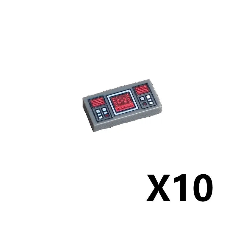 City Printed Accessories Building Blocks Computer Controller Monitor Keyboard Dashboard Mobile Phone Radio Mini Bricks Kids Toys - CADA BRICKS®