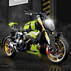 High Tech 1:5 Moto da Città Sportiva Rapida da Corsa Motocicletta Locomotiva Moc Modulare Mattoncino Modello Costruzione Blocchi Giocattolo Regalo per Ragazzi T4021