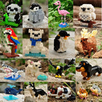 Mini Building Blocks 3D Animal  Diamond Model Micro Bricks Dog Cat Bird Moose Wolf Panda Macaw Toys For Children Birthday Gifts - CADA BRICKS®