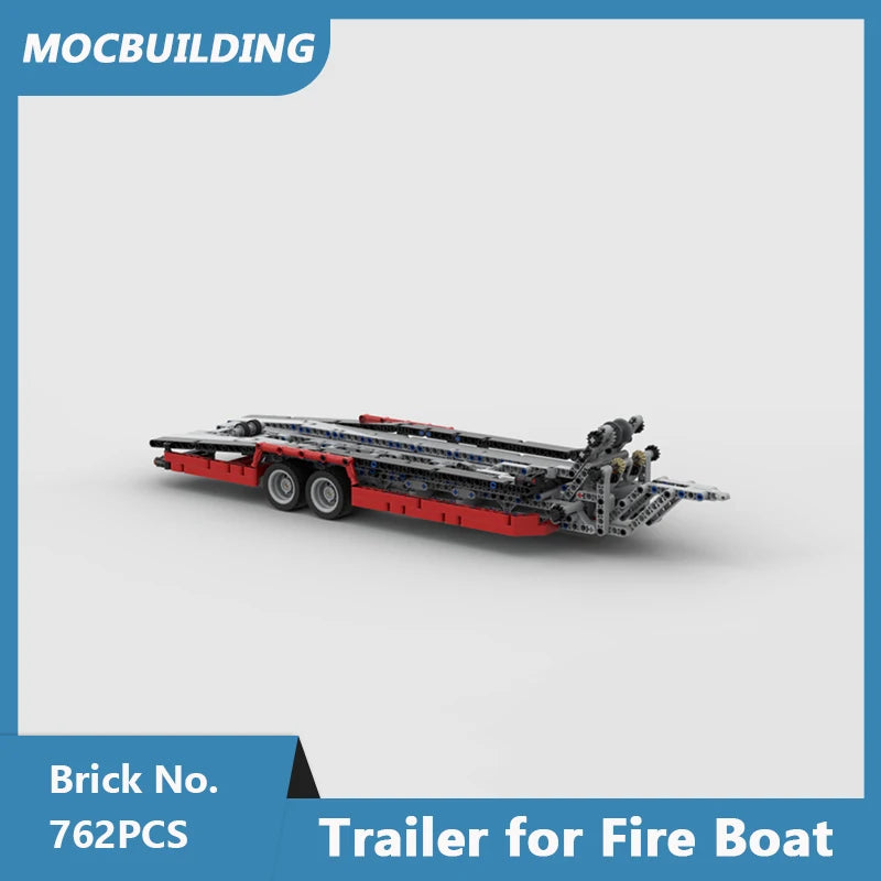 MOC Building Blocks Trailer for 8109 Flatbed Truck Model DIY Assembled Bricks Creative Educational Collection Toys Gifts 314PCS