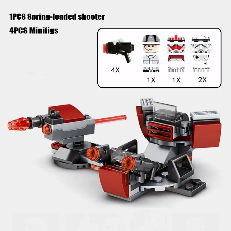 New Dropship Swamp Speeder Soldier Clone Walker Battles Army Packe Building Blocks Toys