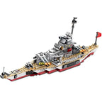 Military Ship Army Ocean Cruiser Warship Building Blocks Aircraft Weapon Ship Bricks City Toys for Children Boy Christmas Gift - CADA BRICKS®
