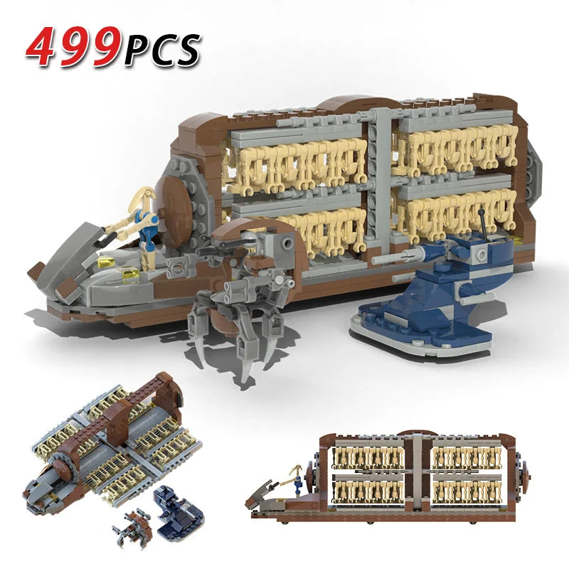New MOC Movie Space War Platoon Attack Building Blocks Set Destroyer Robot and Imperial Troop Transport Bricks Toys For Children - CADA BRICKS®