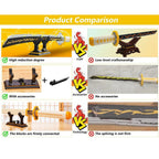 956pcs 39inch for Demon Slayer Sword Building Block Model MOC Samurai Sword Toys Set With Scabbard and Stand Gift for Anime Fans - CADA BRICKS®
