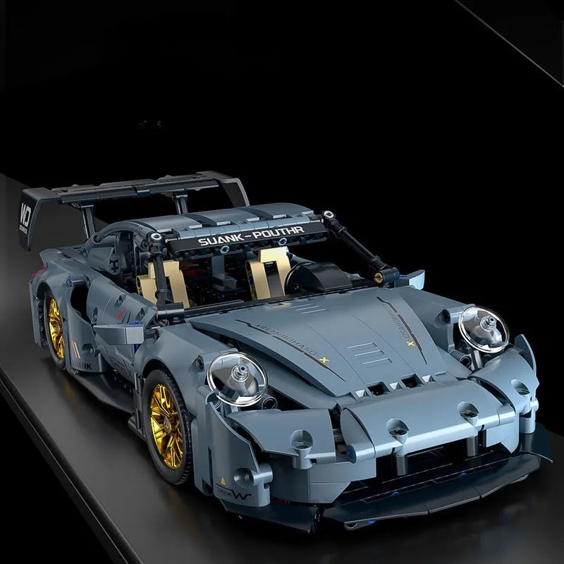 Technical Racing Sport Car Model Building Blocks technic adults 1:14 DIY Supercar Brick Puzzle Toys Kid Adult Gift（1200+granule）