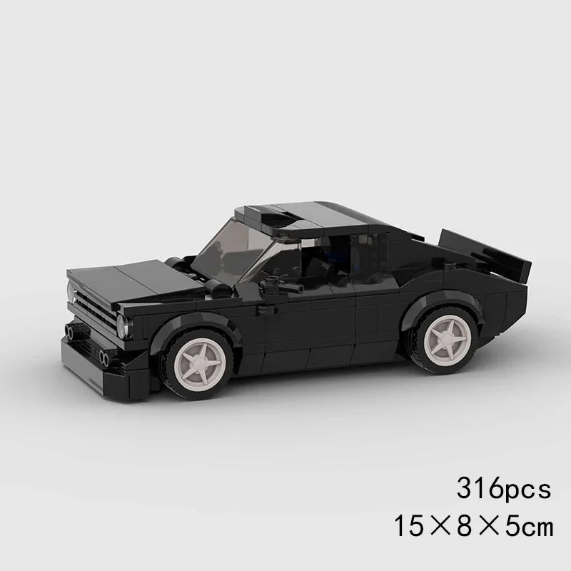 MOC Speed Champions Super Race Car F1 Great Vehicle Racing Model Building Blocks Bricks Sports Pickup Truck City Technique Toy - CADA BRICKS®