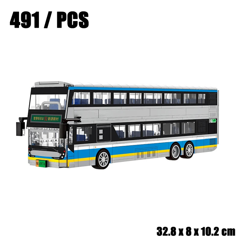 New Modern City Big Cargo Freight Truck Semi Trailer truck Large Heavy Goods Vehicle Car Model Building Blocks Bricks Kids Toys