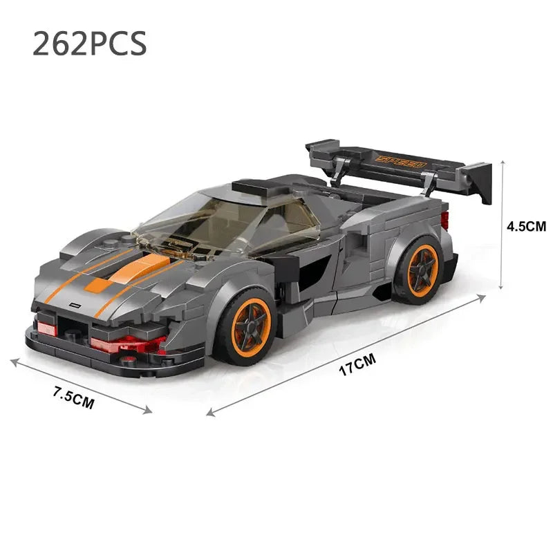 Car Series Building Blocks Model Sets Sports Racing Speed Champion DIY Educational Bricks Toys Boys Kids Adult Christmas Gifts