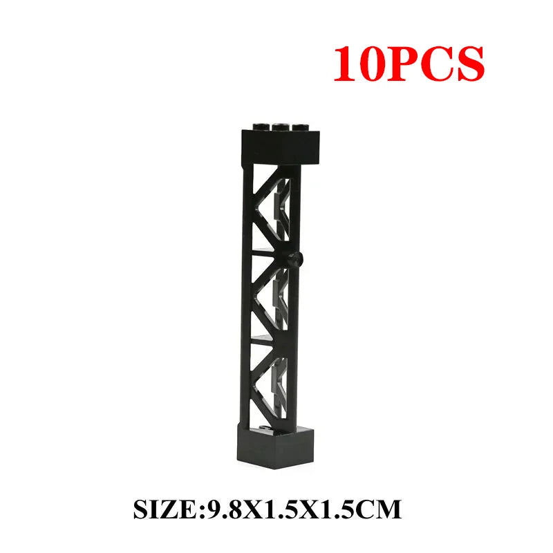 Double Sided Baseplates Bracket City Accessory Pillars MOC Parts For Military Building Blocks Gift Toys for Children